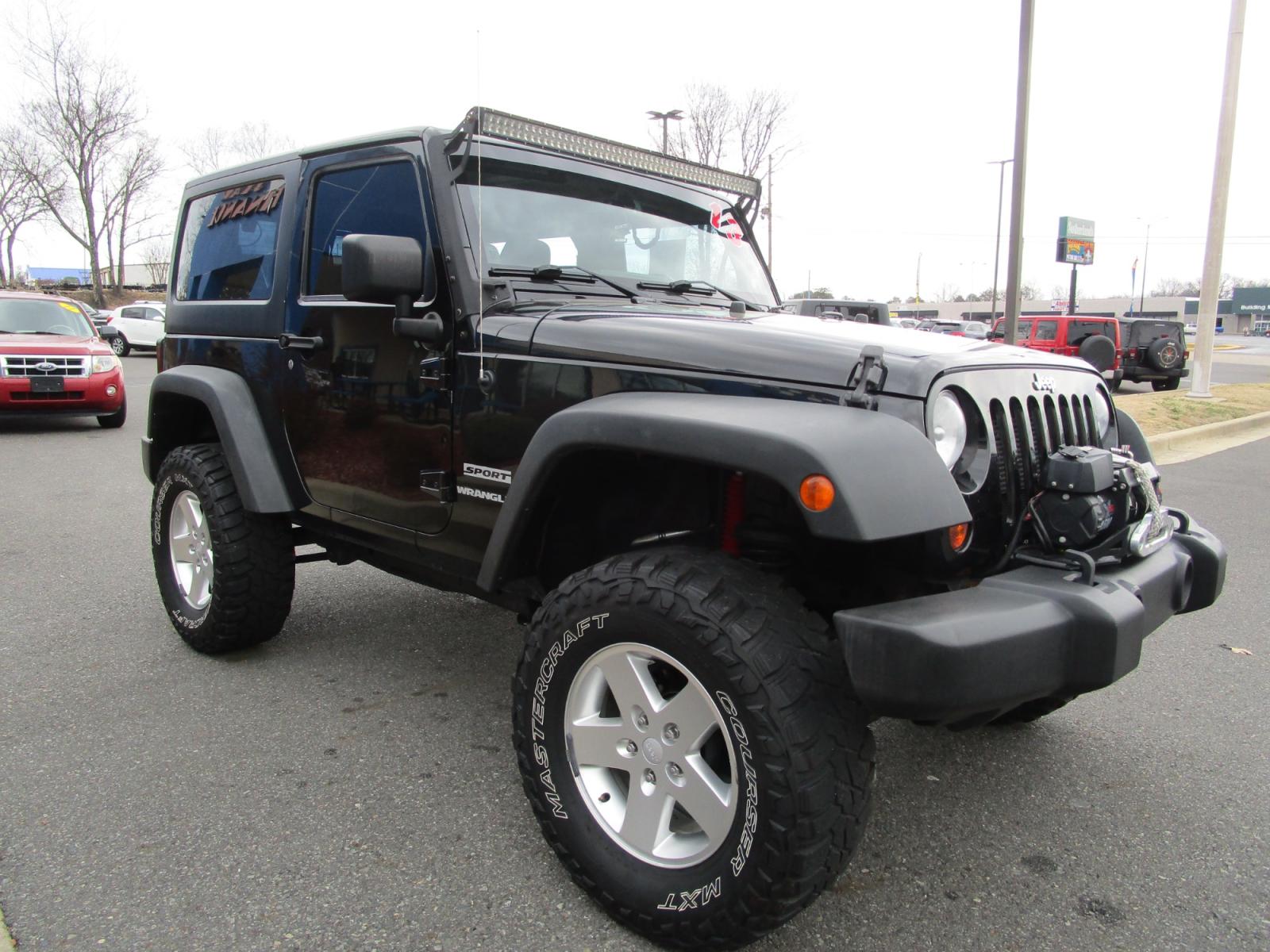 2013 BLACK /Gray/Cloth Jeep Wrangler Sport 4WD (1C4GJWAG8DL) with an 3.6L V6 DOHC 24V FFV engine, located at 1814 Albert Pike Road, Hot Springs, AR, 71913, (501) 623-1717, 34.494228, -93.094070 - Photo #3