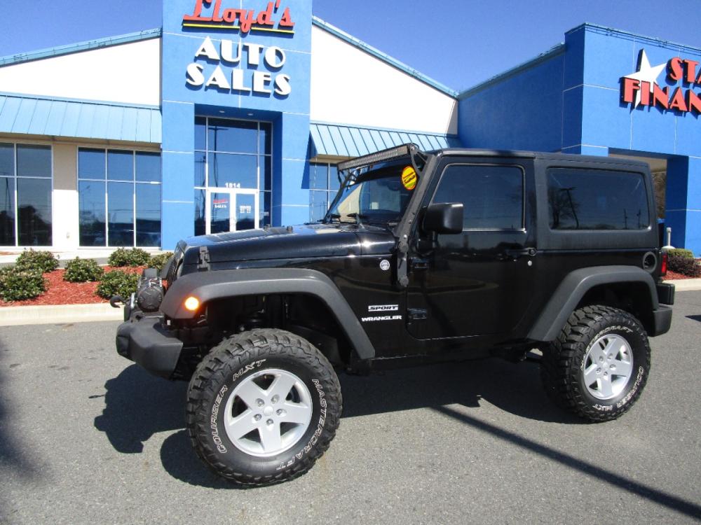 2013 BLACK /Gray/Cloth Jeep Wrangler Sport 4WD (1C4GJWAG8DL) with an 3.6L V6 DOHC 24V FFV engine, located at 1814 Albert Pike Road, Hot Springs, AR, 71913, (501) 623-1717, 34.494228, -93.094070 - Photo #1
