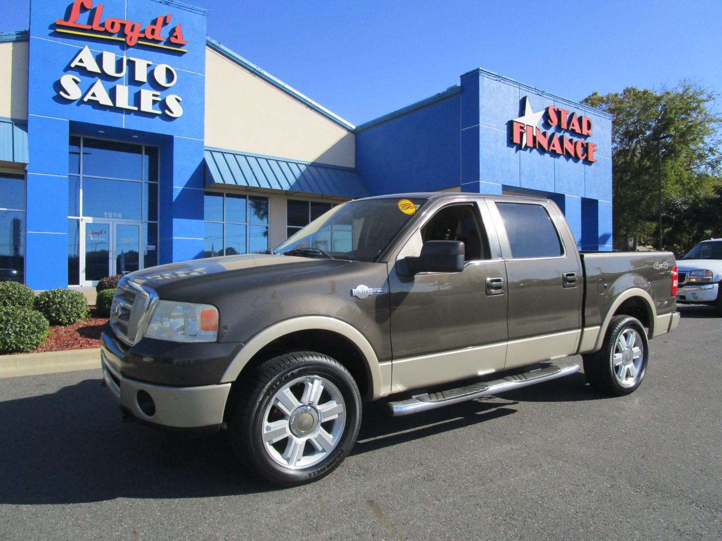 2008 Brown /Tan/Leather Ford F-150 FX4 SuperCrew (1FTPW14VX8K) with an 5.4L V8 SOHC 24V FFV engine, 4-Speed Automatic Overdrive transmission, located at 1814 Albert Pike Road, Hot Springs, AR, 71913, (501) 623-1717, 34.494228, -93.094070 - Photo#1