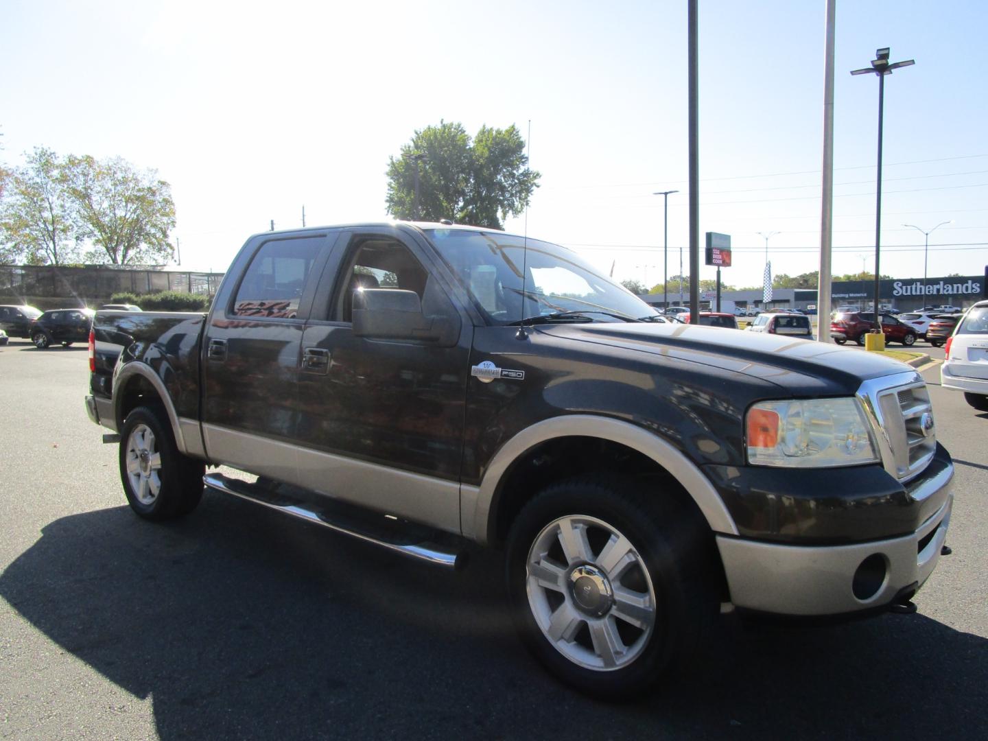 2008 Brown /Tan/Leather Ford F-150 FX4 SuperCrew (1FTPW14VX8K) with an 5.4L V8 SOHC 24V FFV engine, 4-Speed Automatic Overdrive transmission, located at 1814 Albert Pike Road, Hot Springs, AR, 71913, (501) 623-1717, 34.494228, -93.094070 - Photo#3