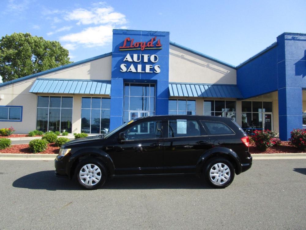 2014 BLACK /Black / Cloth Dodge Journey SE (3C4PDCABXET) with an 2.4L L4 DOHC 16V engine, 4-Speed Automatic transmission, located at 1814 Albert Pike Road, Hot Springs, AR, 71913, (501) 623-1717, 34.494228, -93.094070 - Photo #0