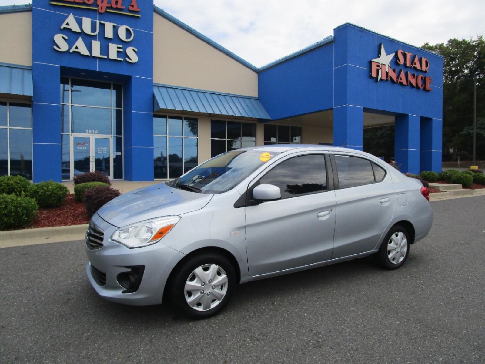 2017 SILVER /Gray / Cloth Mitsubishi Mirage G4 SE 5M (ML32F3FJ7HH) with an 1.2L L3 DOHC engine, 5M transmission, located at 1814 Albert Pike Road, Hot Springs, AR, 71913, (501) 623-1717, 34.494228, -93.094070 - Photo #1