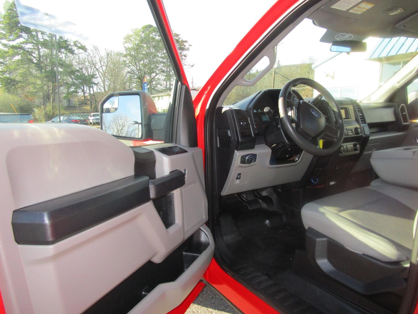 2018 RED /Black / Cloth Ford F-150 XL 8-ft. Bed 2WD (1FTMF1CB1JK) with an 3.3L V6 DOHC 24V engine, 6A transmission, located at 1814 Albert Pike Road, Hot Springs, AR, 71913, (501) 623-1717, 34.494228, -93.094070 - Photo #5