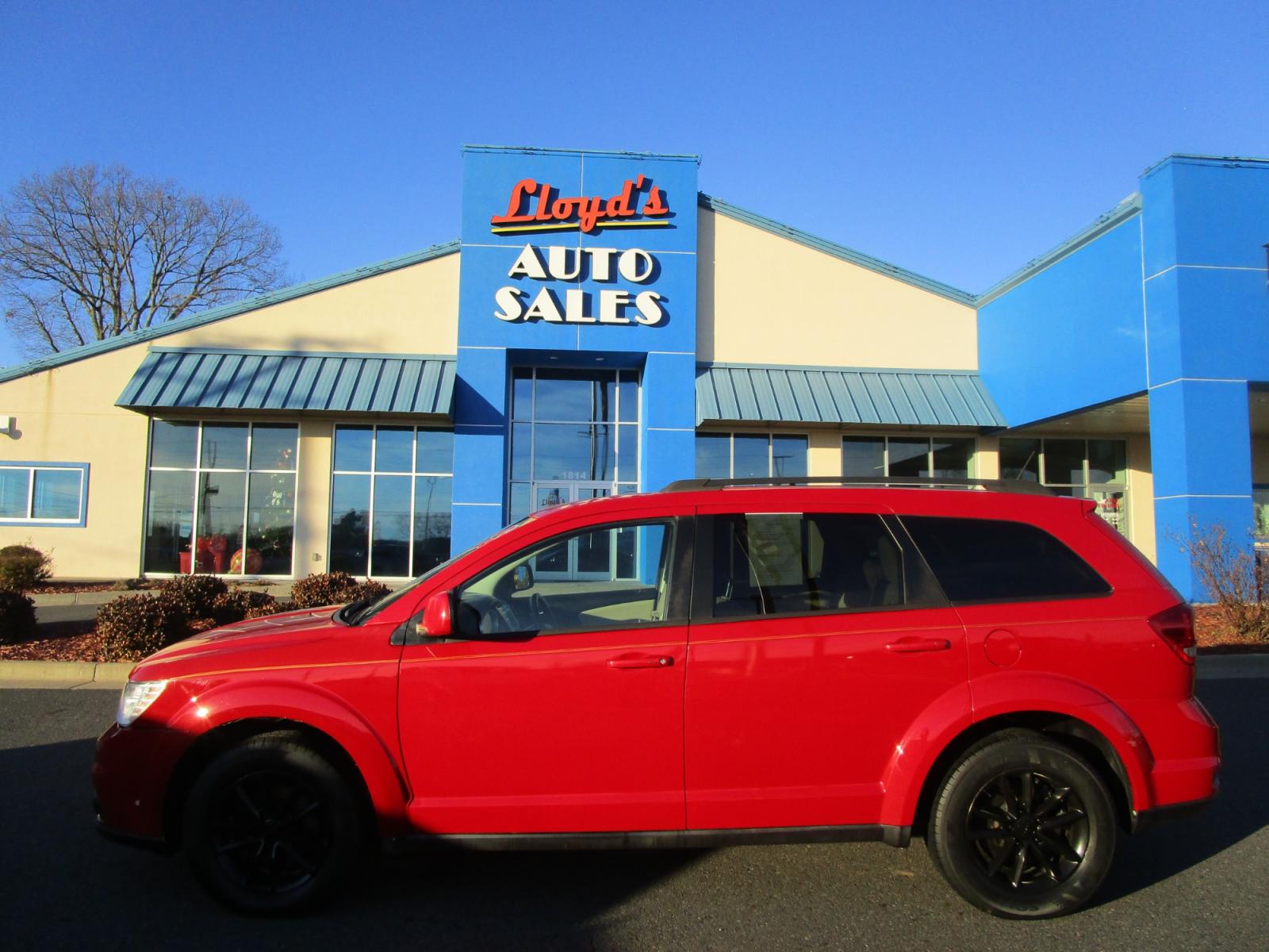 2013 RED /Black / Cloth Dodge Journey SXT AWD (3C4PDDBG1DT) with an 3.6L V6 DOHC 24V engine, 6-Speed Automatic transmission, located at 1814 Albert Pike Road, Hot Springs, AR, 71913, (501) 623-1717, 34.494228, -93.094070 - Photo #0