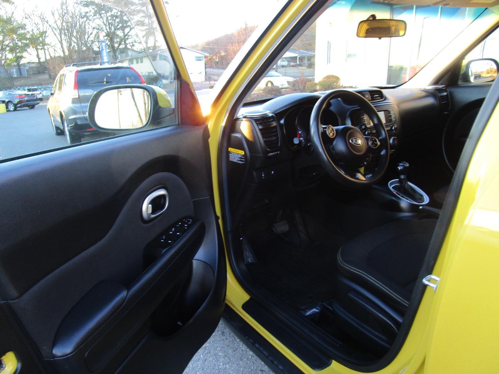 2015 Yellow /Black / Cloth Kia Soul + (KNDJP3A56F7) with an 2.0L L4 DOHC 16V engine, 6-Speed Automatic transmission, located at 1814 Albert Pike Road, Hot Springs, AR, 71913, (501) 623-1717, 34.494228, -93.094070 - Photo #7