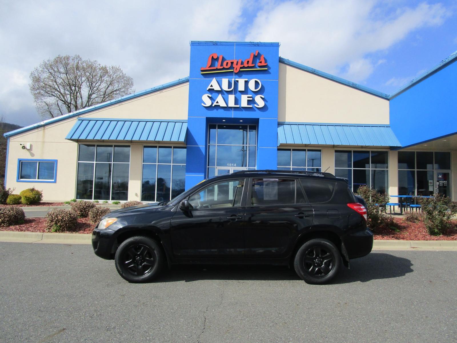 2010 BLACK /Tan / Cloth Toyota RAV4 Base I4 4WD (JTMBF4DV3AD) with an 2.4L L4 DOHC 16V engine, 4-Speed Automatic transmission, located at 1814 Albert Pike Road, Hot Springs, AR, 71913, (501) 623-1717, 34.494228, -93.094070 - Photo #0