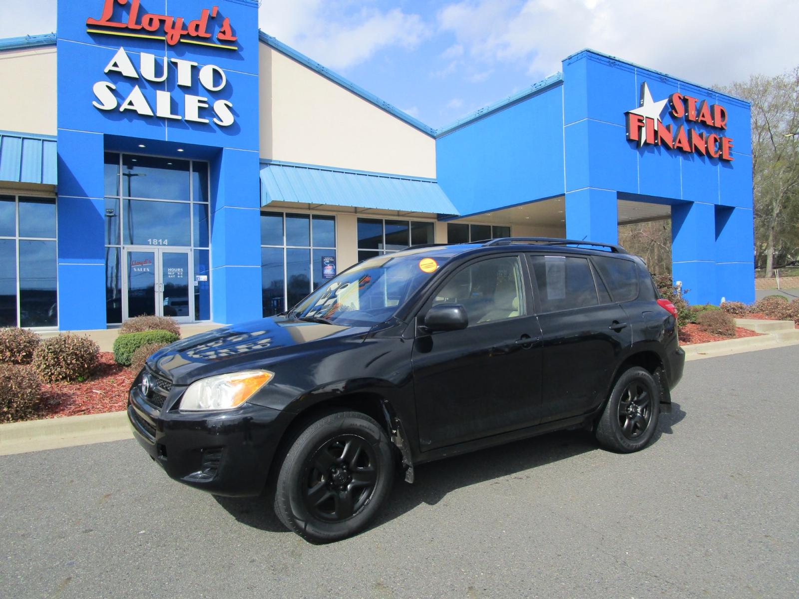 2010 BLACK /Tan / Cloth Toyota RAV4 Base I4 4WD (JTMBF4DV3AD) with an 2.4L L4 DOHC 16V engine, 4-Speed Automatic transmission, located at 1814 Albert Pike Road, Hot Springs, AR, 71913, (501) 623-1717, 34.494228, -93.094070 - Photo #1