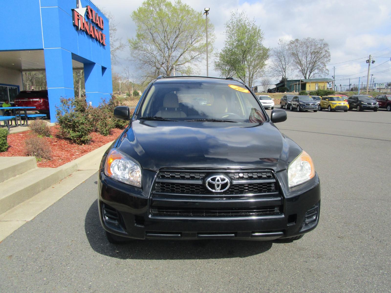 2010 BLACK /Tan / Cloth Toyota RAV4 Base I4 4WD (JTMBF4DV3AD) with an 2.4L L4 DOHC 16V engine, 4-Speed Automatic transmission, located at 1814 Albert Pike Road, Hot Springs, AR, 71913, (501) 623-1717, 34.494228, -93.094070 - Photo #2