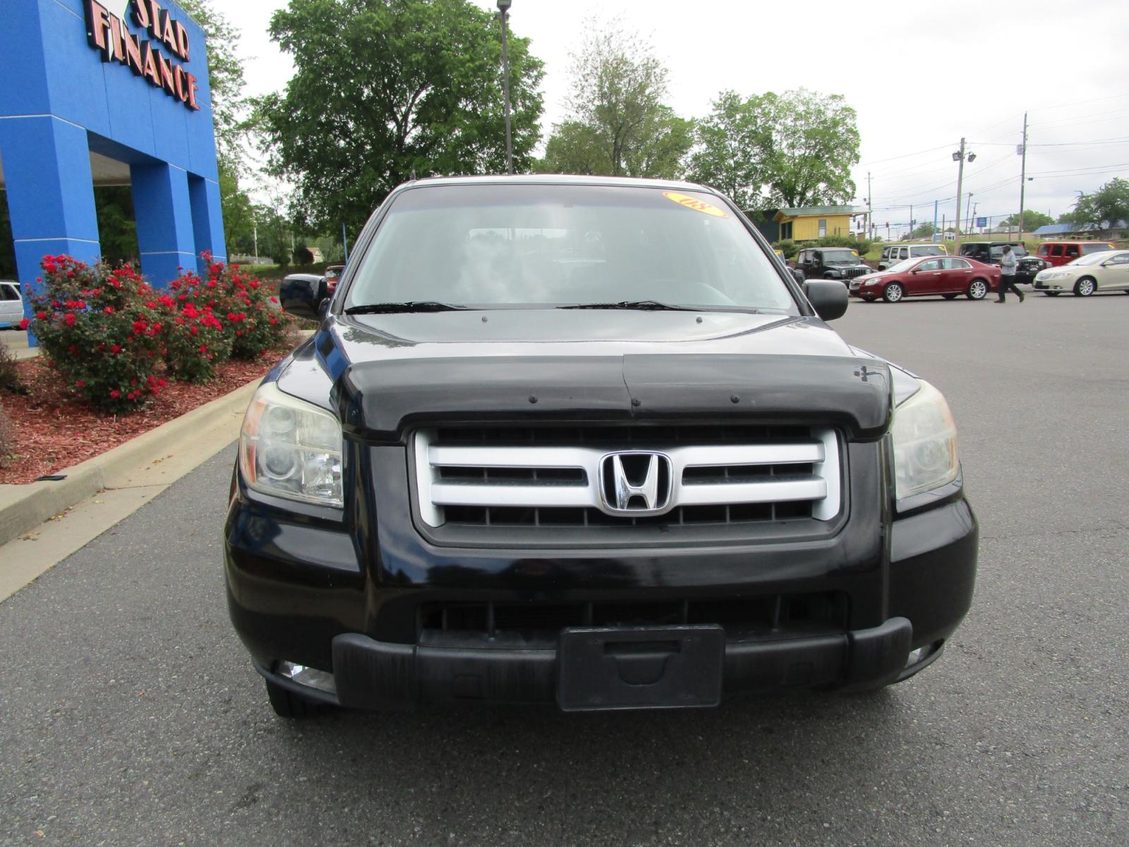 2008 BLACK /Tan /Cloth Honda Pilot EX 2WD (5FNYF28498B) with an 3.5L V6 SOHC 24V engine, 5-Speed Automatic Overdrive transmission, located at 1814 Albert Pike Road, Hot Springs, AR, 71913, (501) 623-1717, 34.494228, -93.094070 - Photo #2