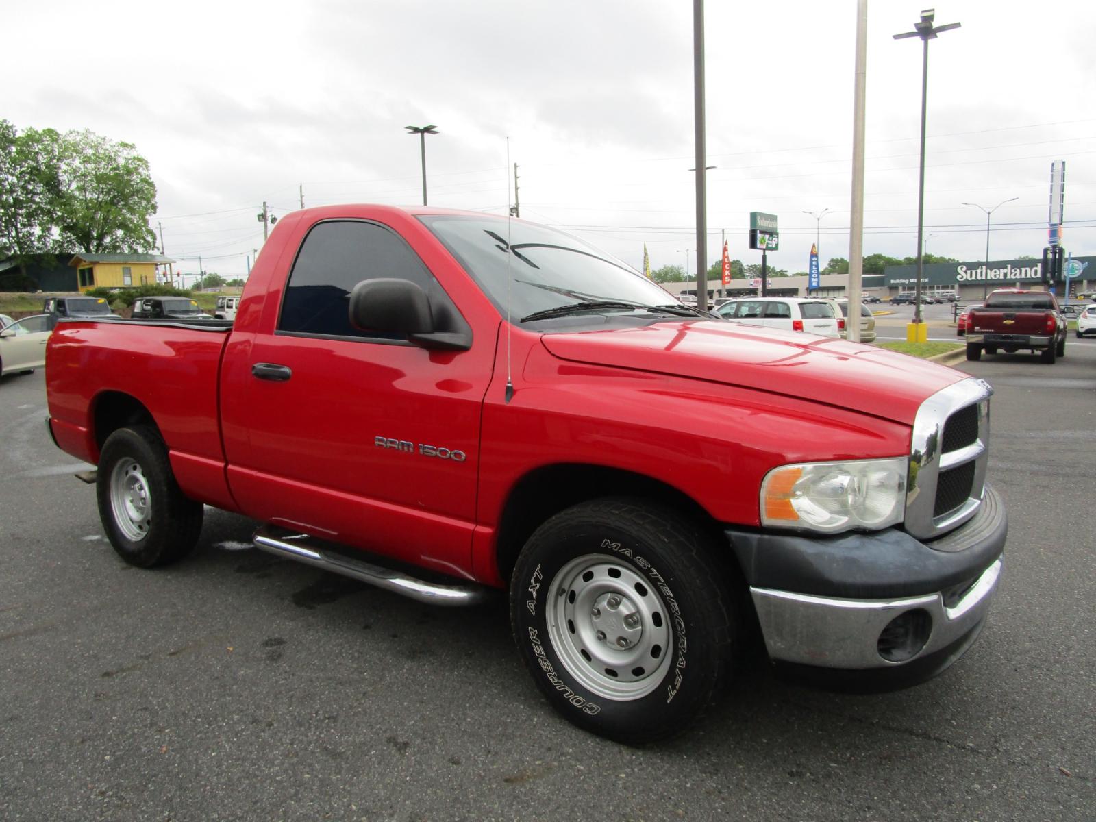 2005 RED /Gray / Cloth Dodge Ram 1500 ST Long Bed 2WD (1D7HA16K15J) with an 3.7L V6 SOHC 12V engine, located at 1814 Albert Pike Road, Hot Springs, AR, 71913, (501) 623-1717, 34.494228, -93.094070 - Photo #3