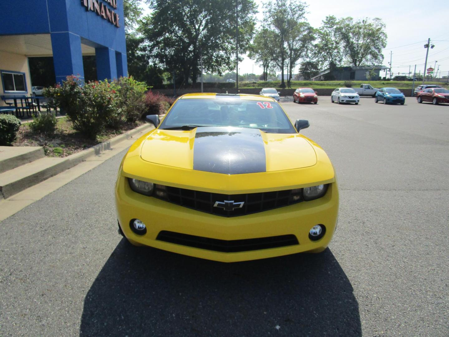 2012 Yellow /BLACK Chevrolet Camaro Coupe 1LT (2G1FB1E30C9) with an 3.6L V6 DOHC 24V FFV engine, 6-Speed Automatic transmission, located at 1814 Albert Pike Road, Hot Springs, AR, 71913, (501) 623-1717, 34.494228, -93.094070 - Photo#2