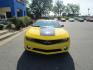 2012 Yellow /BLACK Chevrolet Camaro Coupe 1LT (2G1FB1E30C9) with an 3.6L V6 DOHC 24V FFV engine, 6-Speed Automatic transmission, located at 1814 Albert Pike Road, Hot Springs, AR, 71913, (501) 623-1717, 34.494228, -93.094070 - Photo#2