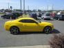 2012 Yellow /BLACK Chevrolet Camaro Coupe 1LT (2G1FB1E30C9) with an 3.6L V6 DOHC 24V FFV engine, 6-Speed Automatic transmission, located at 1814 Albert Pike Road, Hot Springs, AR, 71913, (501) 623-1717, 34.494228, -93.094070 - Photo#4