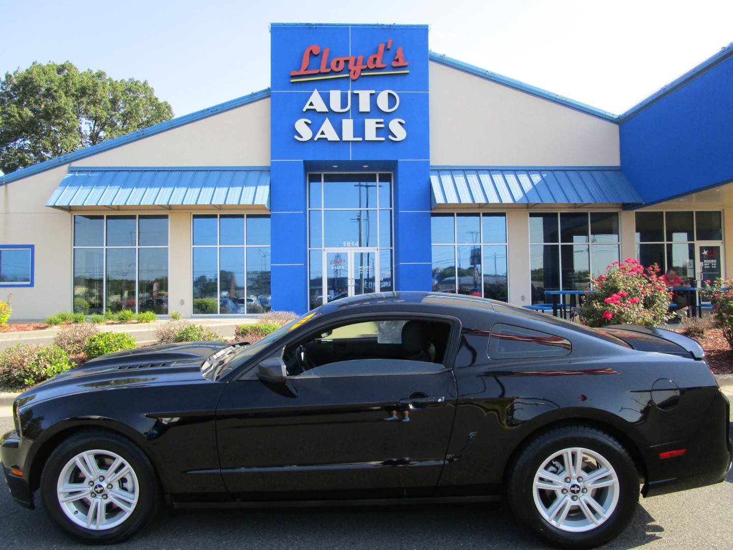 2014 BLACK /Black/Cloth Ford Mustang V6 Coupe (1ZVBP8AM3E5) with an 3.7L V6 DOHC 24V engine, 6 Speed Select Shift Auto transmission, located at 1814 Albert Pike Road, Hot Springs, AR, 71913, (501) 623-1717, 34.494228, -93.094070 - 2014 Mustang V6 Coupe 4-Passenger Sports Car 3.7L 4V TI-VCT V6 6 Speed Select Shift Auto Exterior Features: Hid Projector Headlamps. LED Sequential Taillamps. Rear Quarter Mounted Antenna. Rear Window Defroster. Stainless Steel Dual Exhaust. Variable Interval Wipers. Interior Features: Clot - Photo#0