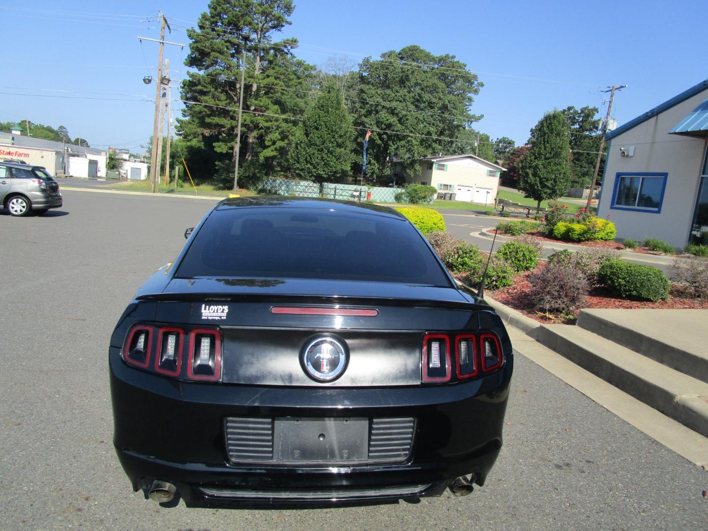 2014 BLACK /Black/Cloth Ford Mustang V6 Coupe (1ZVBP8AM3E5) with an 3.7L V6 DOHC 24V engine, 6 Speed Select Shift Auto transmission, located at 1814 Albert Pike Road, Hot Springs, AR, 71913, (501) 623-1717, 34.494228, -93.094070 - 2014 Mustang V6 Coupe 4-Passenger Sports Car 3.7L 4V TI-VCT V6 6 Speed Select Shift Auto Exterior Features: Hid Projector Headlamps. LED Sequential Taillamps. Rear Quarter Mounted Antenna. Rear Window Defroster. Stainless Steel Dual Exhaust. Variable Interval Wipers. Interior Features: Clot - Photo#3