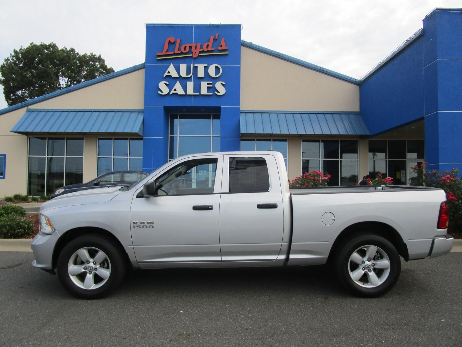 2014 SILVER RAM 1500 Tradesman Quad Cab 2WD (1C6RR6FG9ES) with an 3.6L V6 DOHC 24V FFV engine, 6-Speed Automatic transmission, located at 1814 Albert Pike Road, Hot Springs, AR, 71913, (501) 623-1717, 34.494228, -93.094070 - Photo #1