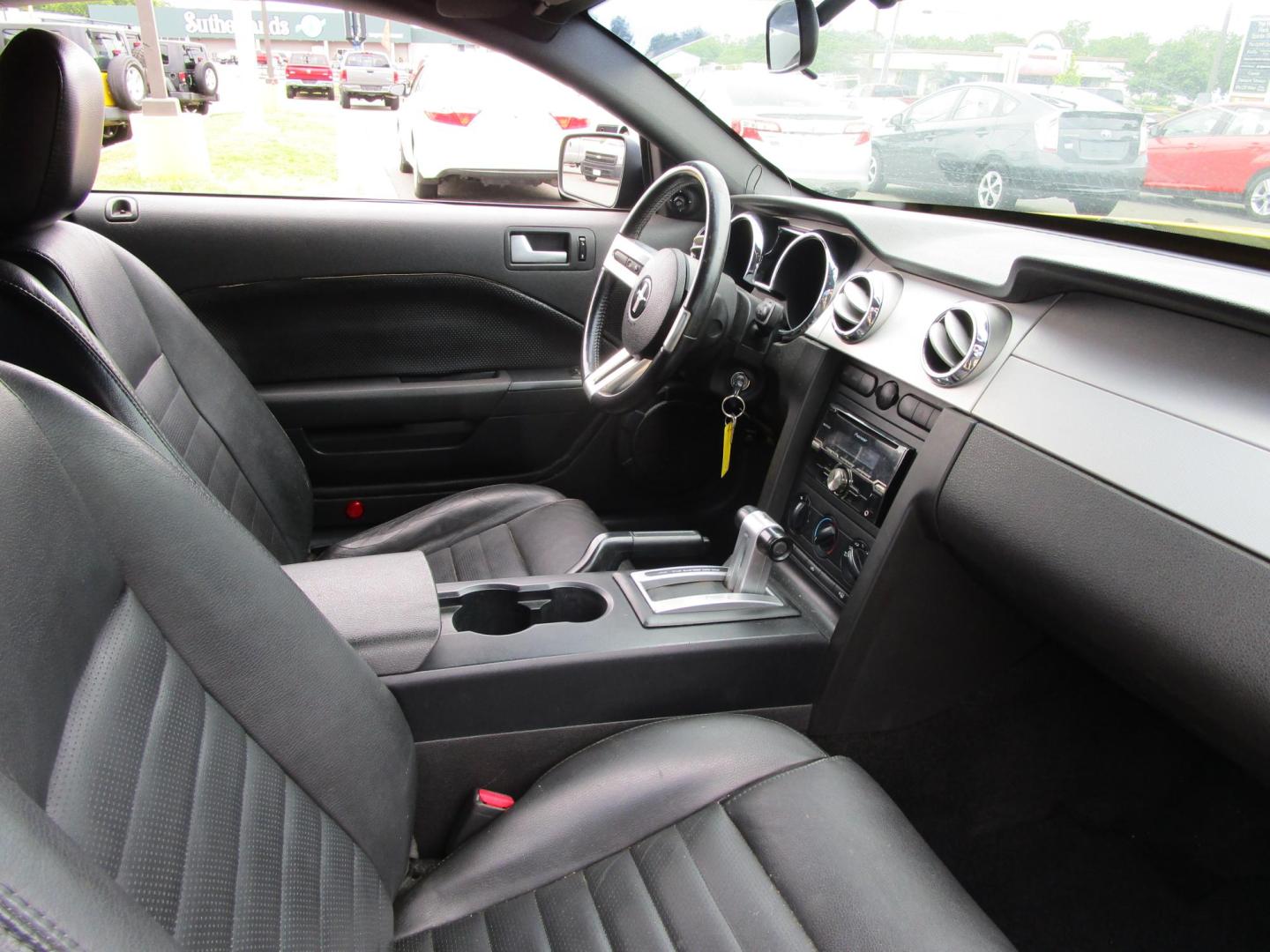 2006 Yellow /Black / Leather Ford Mustang GT Deluxe Coupe (1ZVFT82HX65) with an 4.6L V8 SOHC 24V engine, AUTOMATIC transmission, located at 1814 Albert Pike Road, Hot Springs, AR, 71913, (501) 623-1717, 34.494228, -93.094070 - GT! SHALL WE SAY ANYMORE? - Photo#8