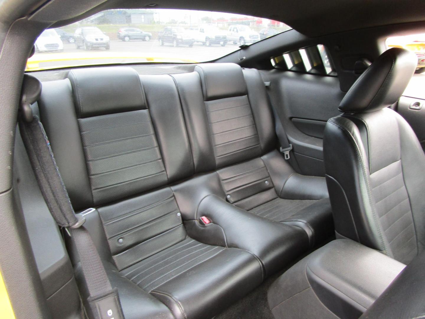2006 Yellow /Black / Leather Ford Mustang GT Deluxe Coupe (1ZVFT82HX65) with an 4.6L V8 SOHC 24V engine, AUTOMATIC transmission, located at 1814 Albert Pike Road, Hot Springs, AR, 71913, (501) 623-1717, 34.494228, -93.094070 - GT! SHALL WE SAY ANYMORE? - Photo#9