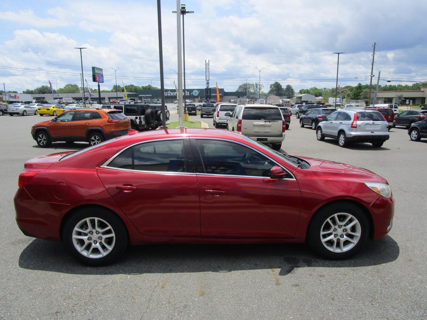 2013 RED Chevrolet Malibu ECO 2SA (1G11F5RR6DF) with an 2.4L L4 DOHC 16V engine, 6-Speed Automatic transmission, located at 1814 Albert Pike Road, Hot Springs, AR, 71913, (501) 623-1717, 34.494228, -93.094070 - Photo#4