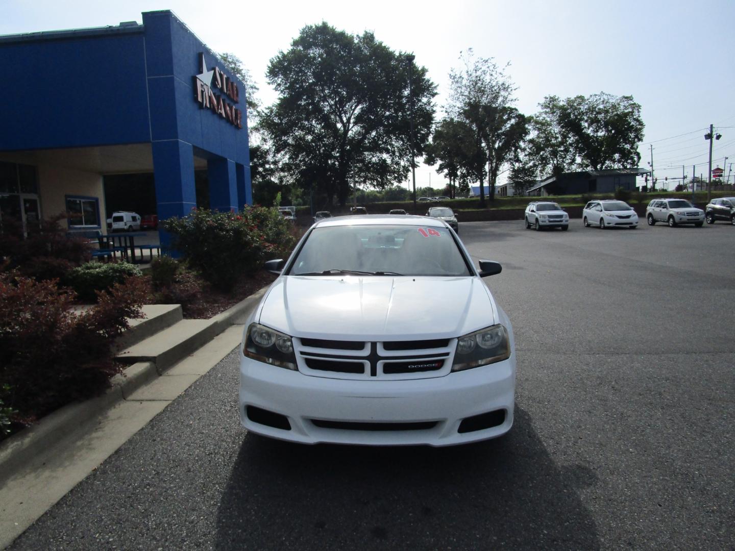 2014 WHITE /Black/Cloth Dodge Avenger SE (1C3CDZABXEN) with an 2.4L L4 DOHC 16V engine, 4-Speed Automatic transmission, located at 1814 Albert Pike Road, Hot Springs, AR, 71913, (501) 623-1717, 34.494228, -93.094070 - One owner 2014 Dodge Avenger is in excellent condition and ready to be driven off the lot. It has a 2.4L 14 F DOHC 16V 4 speed Automatic Transmission. It is Front Wheel Drive. And great on gas mileage. - Photo#1