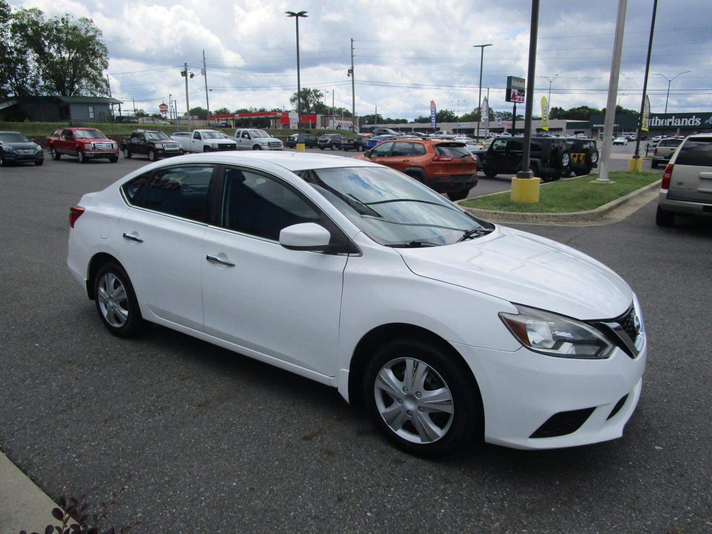 2019 WHITE /BLACK Nissan Sentra S CVT (3N1AB7AP3KY) with an 1.8L L4 SFI DOHC 16V engine, CVT transmission, located at 1814 Albert Pike Road, Hot Springs, AR, 71913, (501) 623-1717, 34.494228, -93.094070 - Mechanical & Performance Features: 1.8L DOHC 4-cylinder Engine. 6 Speed Manual transmission. Eco mode. Front and rear stabilizer bars. power-assisted vented front disc / rear drum brakes. Safety & Security Features: Lower anchors & tethers for children (Latch). Anti-lock braking system. Traction - Photo#3