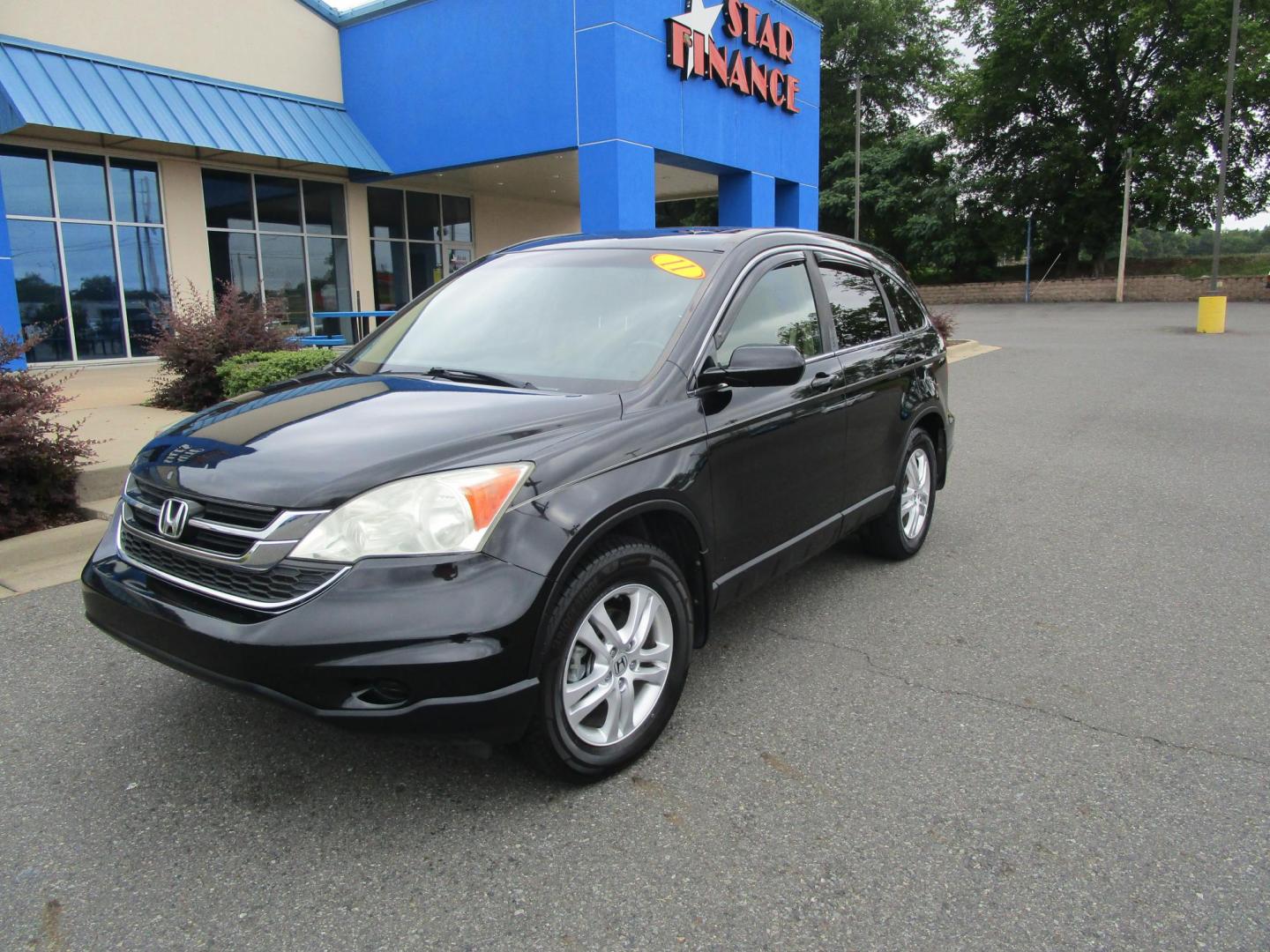 2011 BLACK /Tan / Leather Honda CR-V EX-L 4WD 5-Speed AT (5J6RE4H74BL) with an 2.4L L4 DOHC 16V engine, 5-Speed Automatic transmission, located at 1814 Albert Pike Road, Hot Springs, AR, 71913, (501) 623-1717, 34.494228, -93.094070 - Photo#1
