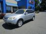 2013 SILVER /Black / Leather Subaru Forester 2.5X Limited (JF2SHAEC7DH) with an 2.5L H4 SOHC 16V engine, Continuously Variable Transmission transmission, located at 1814 Albert Pike Road, Hot Springs, AR, 71913, (501) 623-1717, 34.494228, -93.094070 - 2013 Subaru Forester 2.5X Limited. 4 Door SUV 2.5L H4 F SOHC 16V Gasoline All Wheel Drive - Photo#1