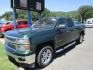 2014 Green /Tan / Cloth Chevrolet Silverado 1500 1LT Double Cab 4WD (1GCVKREC1EZ) with an 5.3L V8 OHV 16V engine, 6-Speed Automatic transmission, located at 1814 Albert Pike Road, Hot Springs, AR, 71913, (501) 623-1717, 34.494228, -93.094070 - Photo#1