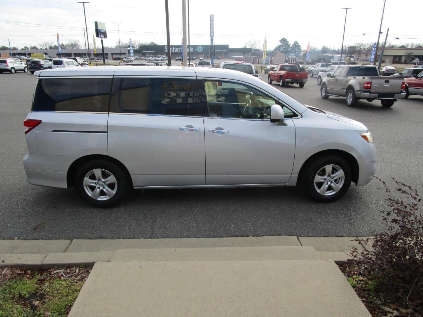 2012 SILVER Nissan Quest 3.5 S (JN8AE2KP0C9) with an 3.5L V6 DOHC 24V engine, Continuously Variable Transmission transmission, located at 1814 Albert Pike Road, Hot Springs, AR, 71913, (501) 623-1717, 34.494228, -93.094070 - Photo#2