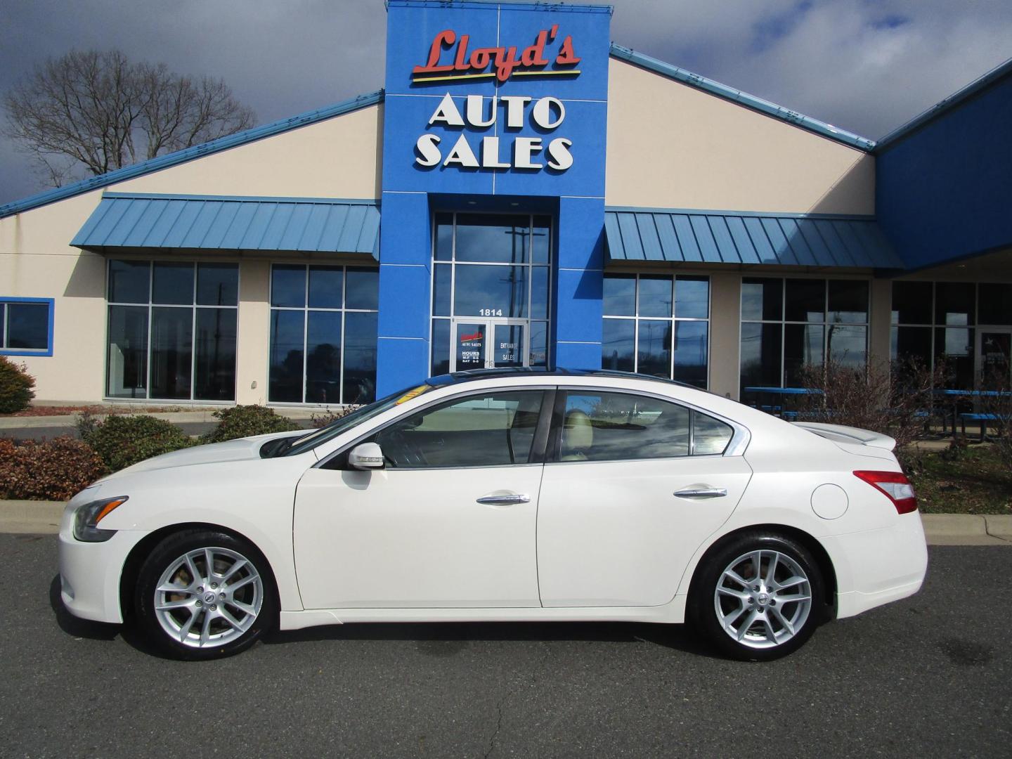 2010 WHITE /TAN Nissan Maxima S (1N4AA5AP2AC) with an 3.5L V6 DOHC 24V engine, CVT transmission, located at 1814 Albert Pike Road, Hot Springs, AR, 71913, (501) 623-1717, 34.494228, -93.094070 - Photo#0