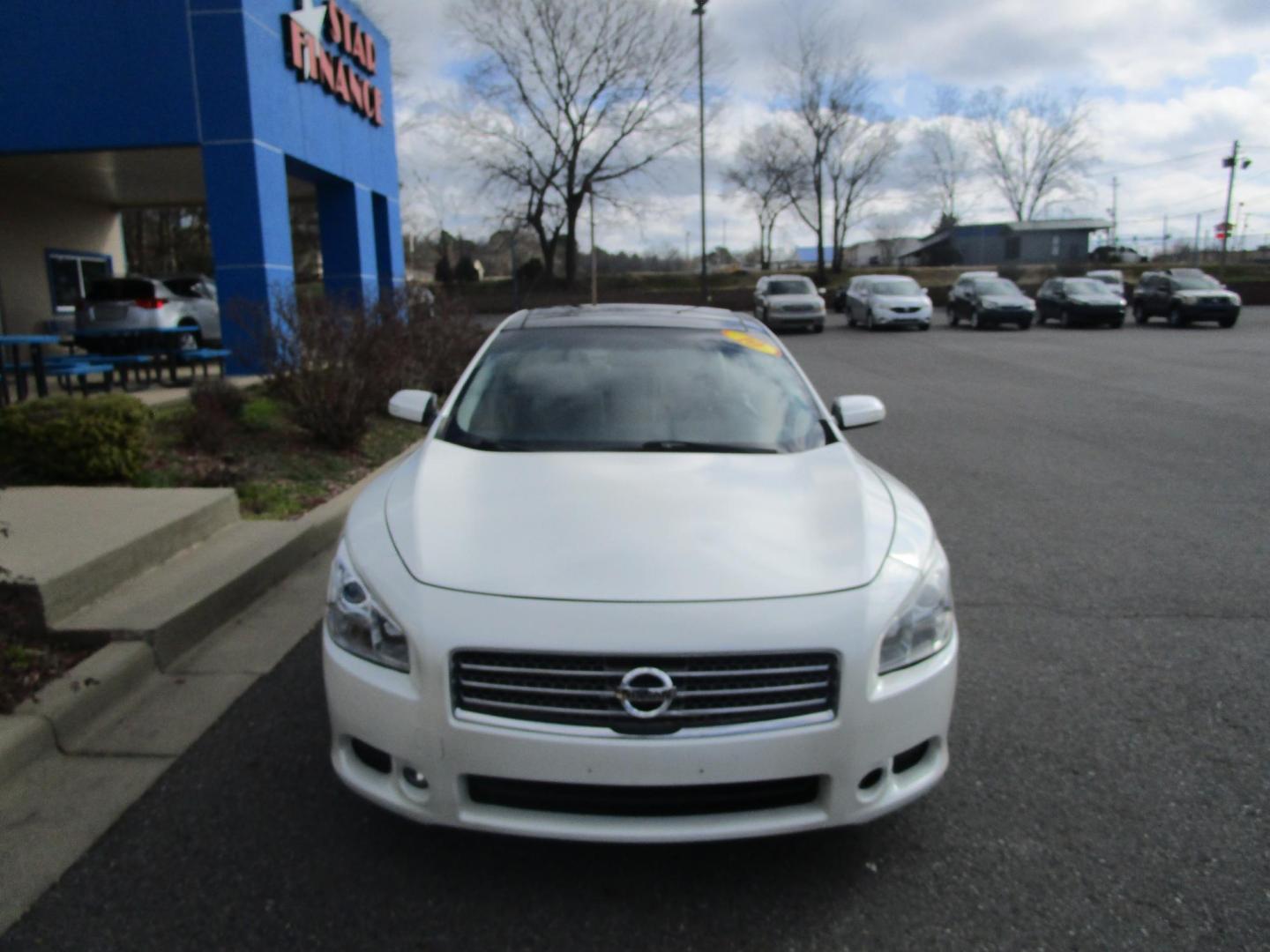 2010 WHITE /TAN Nissan Maxima S (1N4AA5AP2AC) with an 3.5L V6 DOHC 24V engine, CVT transmission, located at 1814 Albert Pike Road, Hot Springs, AR, 71913, (501) 623-1717, 34.494228, -93.094070 - Photo#1