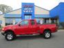 2002 RED /Tan / Leather Ford F-150 Lariat SuperCab Flareside 4WD (2FTRX08L42C) with an 5.4L V8 SOHC 16V engine, 4-Speed Automatic Overdrive transmission, located at 1814 Albert Pike Road, Hot Springs, AR, 71913, (501) 623-1717, 34.494228, -93.094070 - Photo#0