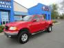 2002 RED /Tan / Leather Ford F-150 Lariat SuperCab Flareside 4WD (2FTRX08L42C) with an 5.4L V8 SOHC 16V engine, 4-Speed Automatic Overdrive transmission, located at 1814 Albert Pike Road, Hot Springs, AR, 71913, (501) 623-1717, 34.494228, -93.094070 - Photo#1