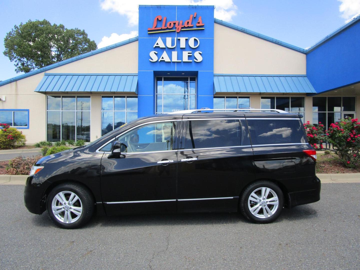 2013 BLACK /Tan / Leather Nissan Quest 3.5 S (JN8AE2KP2D9) with an 3.5L V6 DOHC 24V engine, Continuously Variable Transmission transmission, located at 1814 Albert Pike Road, Hot Springs, AR, 71913, (501) 623-1717, 34.494228, -93.094070 - Photo#0