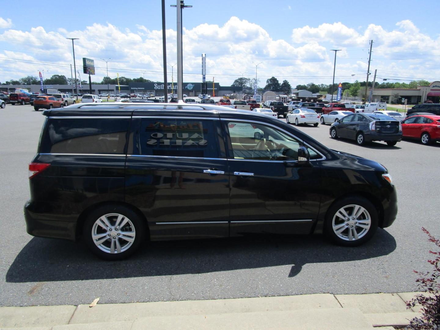 2013 BLACK /Tan / Leather Nissan Quest 3.5 S (JN8AE2KP2D9) with an 3.5L V6 DOHC 24V engine, Continuously Variable Transmission transmission, located at 1814 Albert Pike Road, Hot Springs, AR, 71913, (501) 623-1717, 34.494228, -93.094070 - Photo#4