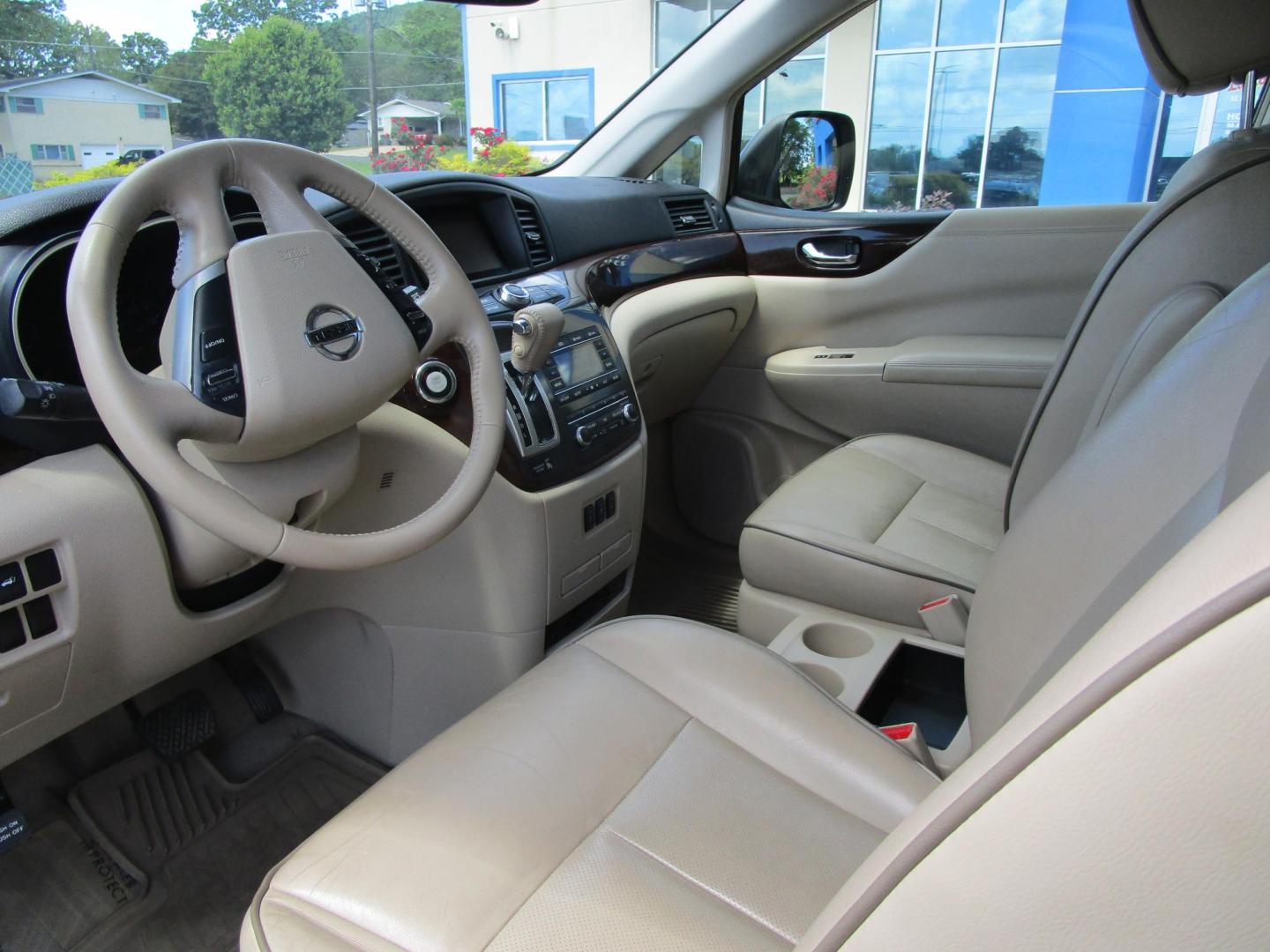 2013 BLACK /Tan / Leather Nissan Quest 3.5 S (JN8AE2KP2D9) with an 3.5L V6 DOHC 24V engine, Continuously Variable Transmission transmission, located at 1814 Albert Pike Road, Hot Springs, AR, 71913, (501) 623-1717, 34.494228, -93.094070 - Photo#6