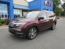 2017 MAROON /Tan / Leather Honda Pilot Touring (5FNYF6H95HB) with an 3.5L V6 SOHC 24V engine, 9A transmission, located at 1814 Albert Pike Road, Hot Springs, AR, 71913, (501) 623-1717, 34.494228, -93.094070 - Photo#1