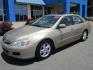 2007 GOLD /Tan / Leather Honda Accord EX-L Sedan AT (1HGCM56837A) with an 2.4L L4 DOHC 16V engine, 5-Speed Automatic Overdrive transmission, located at 1814 Albert Pike Road, Hot Springs, AR, 71913, (501) 623-1717, 34.494228, -93.094070 - Photo#1