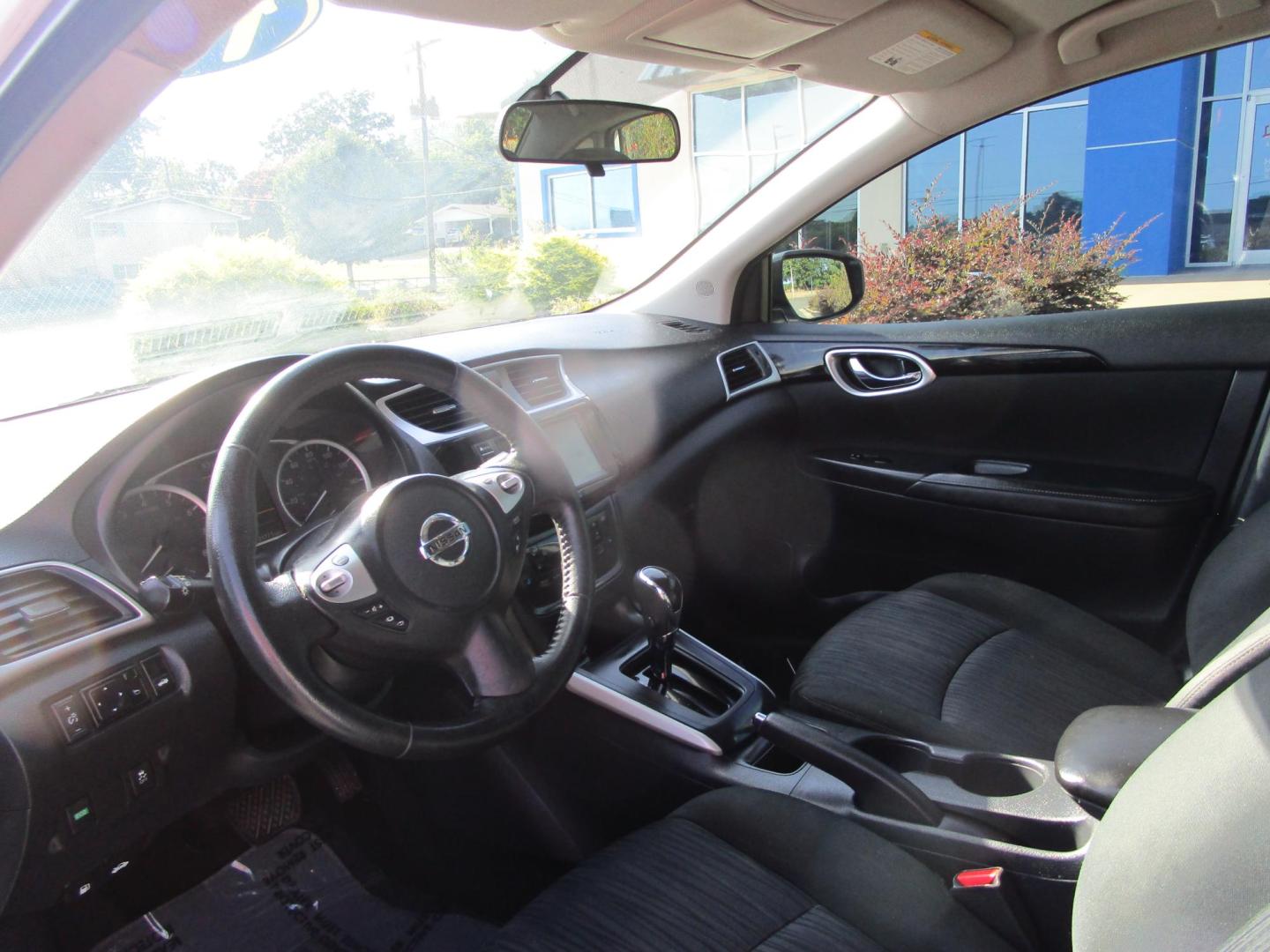2019 WHITE /BLACK Nissan Sentra S CVT (3N1AB7AP3KY) with an 1.8L L4 SFI DOHC 16V engine, CVT transmission, located at 1814 Albert Pike Road, Hot Springs, AR, 71913, (501) 623-1717, 34.494228, -93.094070 - Photo#6