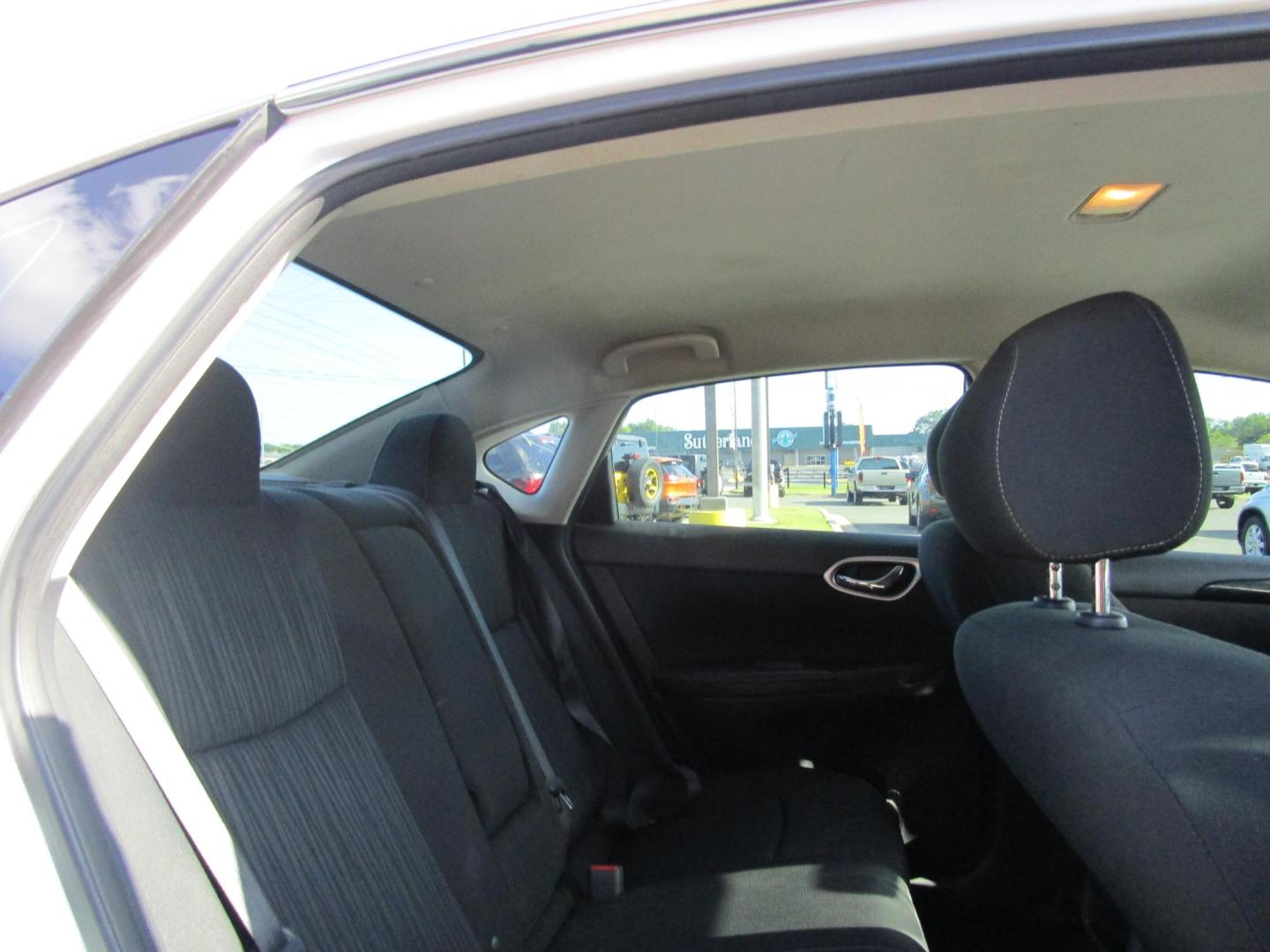 2019 WHITE /BLACK Nissan Sentra S CVT (3N1AB7AP3KY) with an 1.8L L4 SFI DOHC 16V engine, CVT transmission, located at 1814 Albert Pike Road, Hot Springs, AR, 71913, (501) 623-1717, 34.494228, -93.094070 - Photo#8