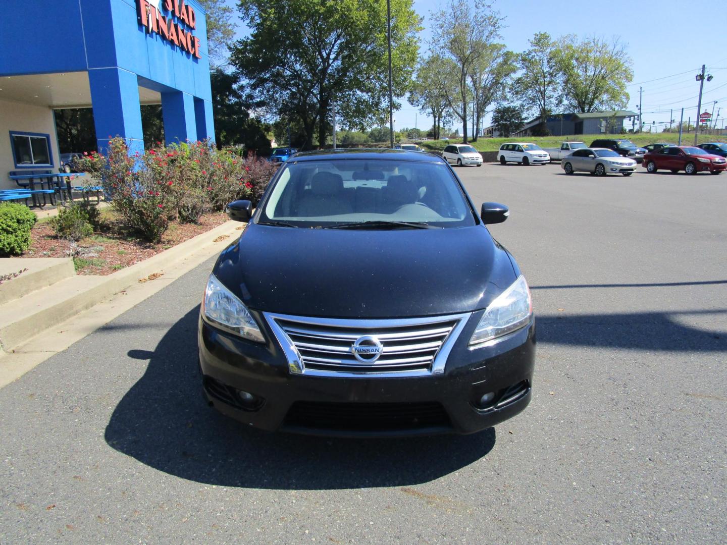 2013 BLACK /TAN Nissan Sentra S 6MT (3N1AB7APXDL) with an 2.0L L4 DOHC 16V engine, 6-Speed Manual transmission, located at 1814 Albert Pike Road, Hot Springs, AR, 71913, (501) 623-1717, 34.494228, -93.094070 - Photo#2