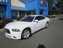 2012 WHITE /BLACK Dodge Charger SE (2C3CDXBG7CH) with an 3.6L V6 DOHC 24V engine, 5-Speed Automatic transmission, located at 1814 Albert Pike Road, Hot Springs, AR, 71913, (501) 623-1717, 34.494228, -93.094070 - Photo#1