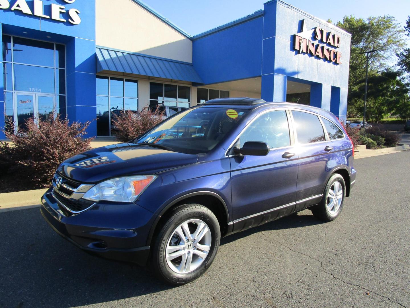 2011 Blue /Gray / Cloth Honda CR-V EX 2WD 5-Speed AT (5J6RE3H5XBL) with an 2.4L L4 DOHC 16V engine, 5-Speed Automatic transmission, located at 1814 Albert Pike Road, Hot Springs, AR, 71913, (501) 623-1717, 34.494228, -93.094070 - Photo#1