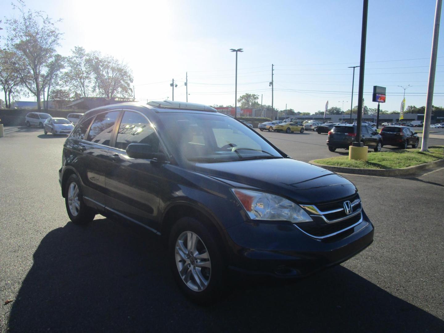 2011 Blue /Gray / Cloth Honda CR-V EX 2WD 5-Speed AT (5J6RE3H5XBL) with an 2.4L L4 DOHC 16V engine, 5-Speed Automatic transmission, located at 1814 Albert Pike Road, Hot Springs, AR, 71913, (501) 623-1717, 34.494228, -93.094070 - Photo#3