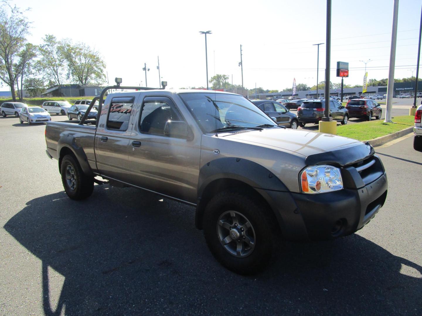 2003 Grey Nissan Frontier SE-V6 Crew Cab Long Bed 2WD (1N6ED29X63C) with an 3.3L V6 SOHC 12V engine, 4-Speed Automatic Overdrive transmission, located at 1814 Albert Pike Road, Hot Springs, AR, 71913, (501) 623-1717, 34.494228, -93.094070 - Photo#2