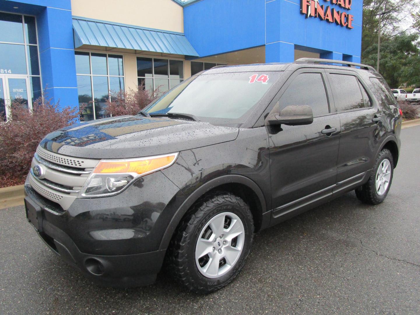 2014 BLACK Ford Explorer Base 4WD (1FM5K8B88EG) with an 3.5L V6 DOHC 24V engine, 6-Speed Automatic transmission, located at 1814 Albert Pike Road, Hot Springs, AR, 71913, (501) 623-1717, 34.494228, -93.094070 - Photo#1