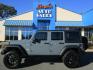 2014 GRAY /Black / Leather Jeep Wrangler Unlimited Sahara 4WD (1C4BJWEG8EL) with an 3.6L V6 DOHC 24V FFV engine, AUTOMATIC transmission, located at 1814 Albert Pike Road, Hot Springs, AR, 71913, (501) 623-1717, 34.494228, -93.094070 - Photo#0
