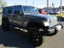2014 GRAY /Black / Leather Jeep Wrangler Unlimited Sahara 4WD (1C4BJWEG8EL) with an 3.6L V6 DOHC 24V FFV engine, AUTOMATIC transmission, located at 1814 Albert Pike Road, Hot Springs, AR, 71913, (501) 623-1717, 34.494228, -93.094070 - Photo#3
