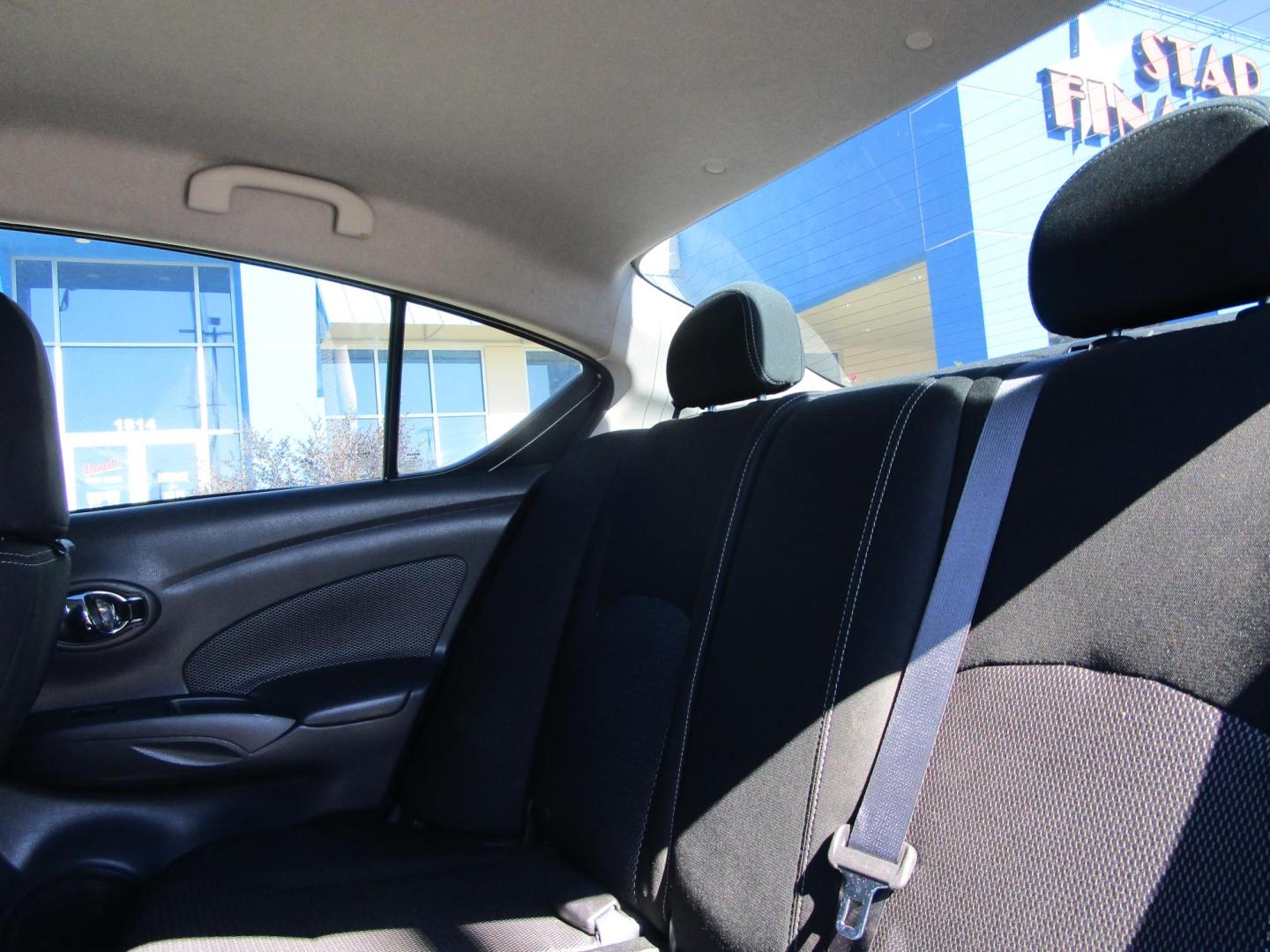 2019 BLACK /Black/Cloth Nissan Versa 1.6 SV Sedan (3N1CN7APXKL) with an 1.6L L4 DOHC 16V engine, CVT transmission, located at 1814 Albert Pike Road, Hot Springs, AR, 71913, (501) 623-1717, 34.494228, -93.094070 - Photo#7