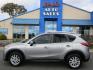 2014 SILVER /BLACK Mazda CX-5 Touring (JM3KE2CY8E0) with an 2.5L L4 DOHC 16V engine, 6-Speed Automatic transmission, located at 1814 Albert Pike Road, Hot Springs, AR, 71913, (501) 623-1717, 34.494228, -93.094070 - Photo#0